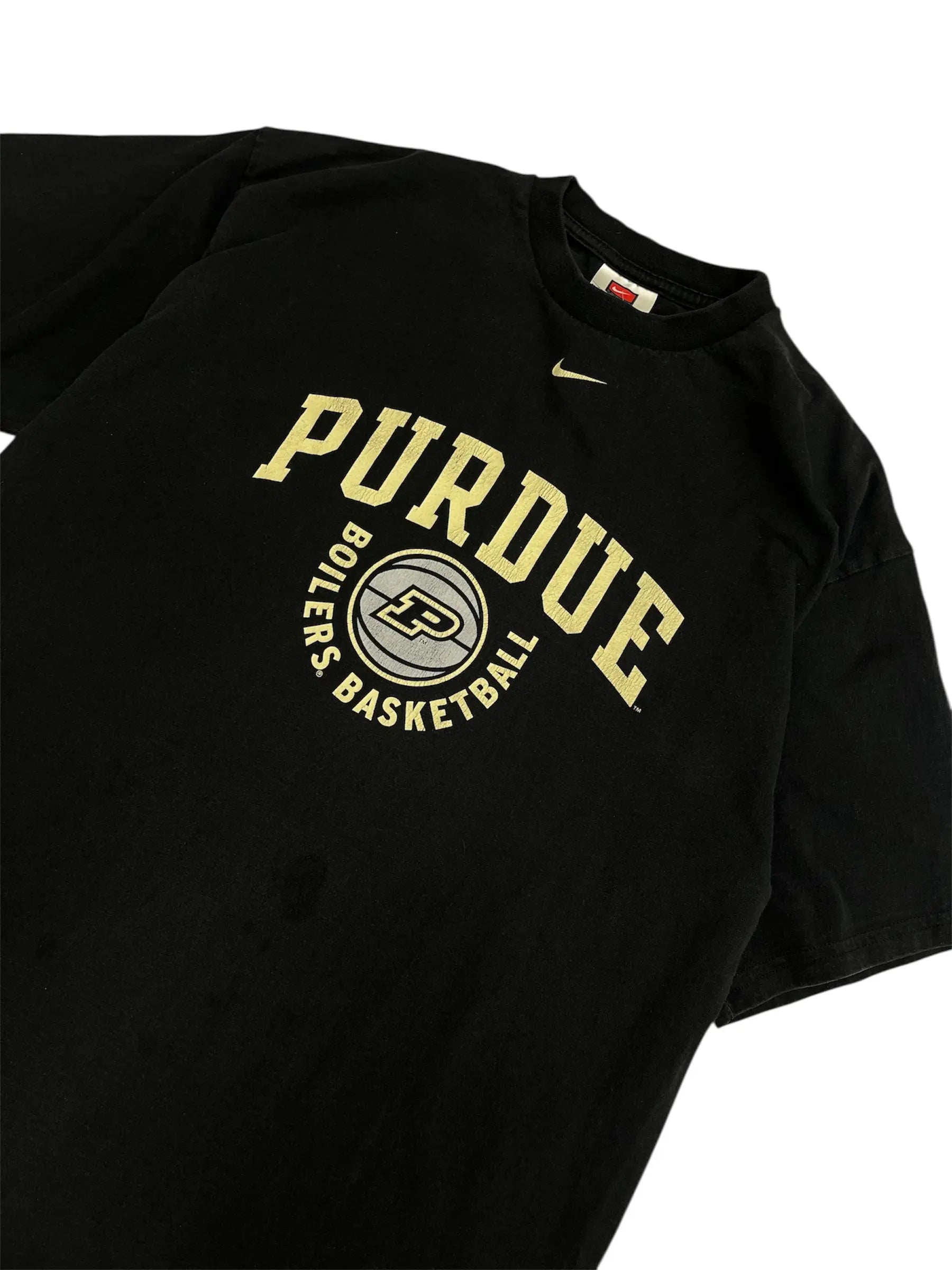 Vintage 90s Purdue Basketball Graphic Tshirt XL Hammered Threads