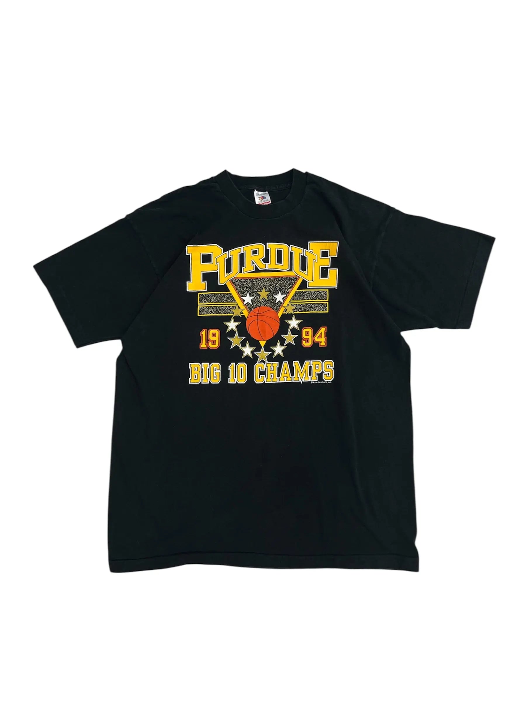 1994 Purdue Big Ten Champs Graphic Basketball Tshirt - XL Hammered Threads