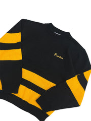 Vintage 80s Purdue Embroidered Striped Sweater - M Hammered Threads