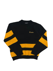 Vintage 80s Purdue Embroidered Striped Sweater - M Hammered Threads