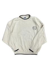 Vintage 90s Purdue Embroidered Cable Knit Sweater - xl Hammered Threads