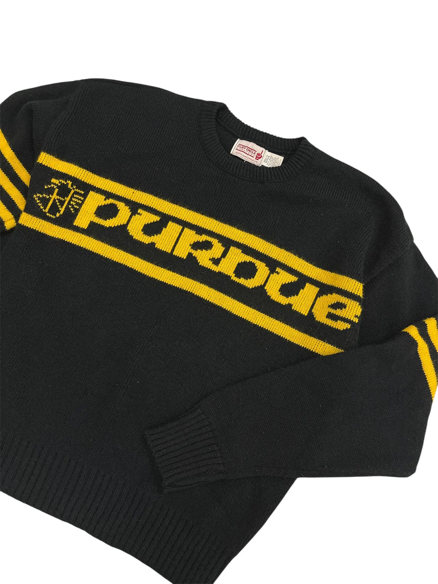 Vintage 80s Purdue Sweater - L Hammered Threads