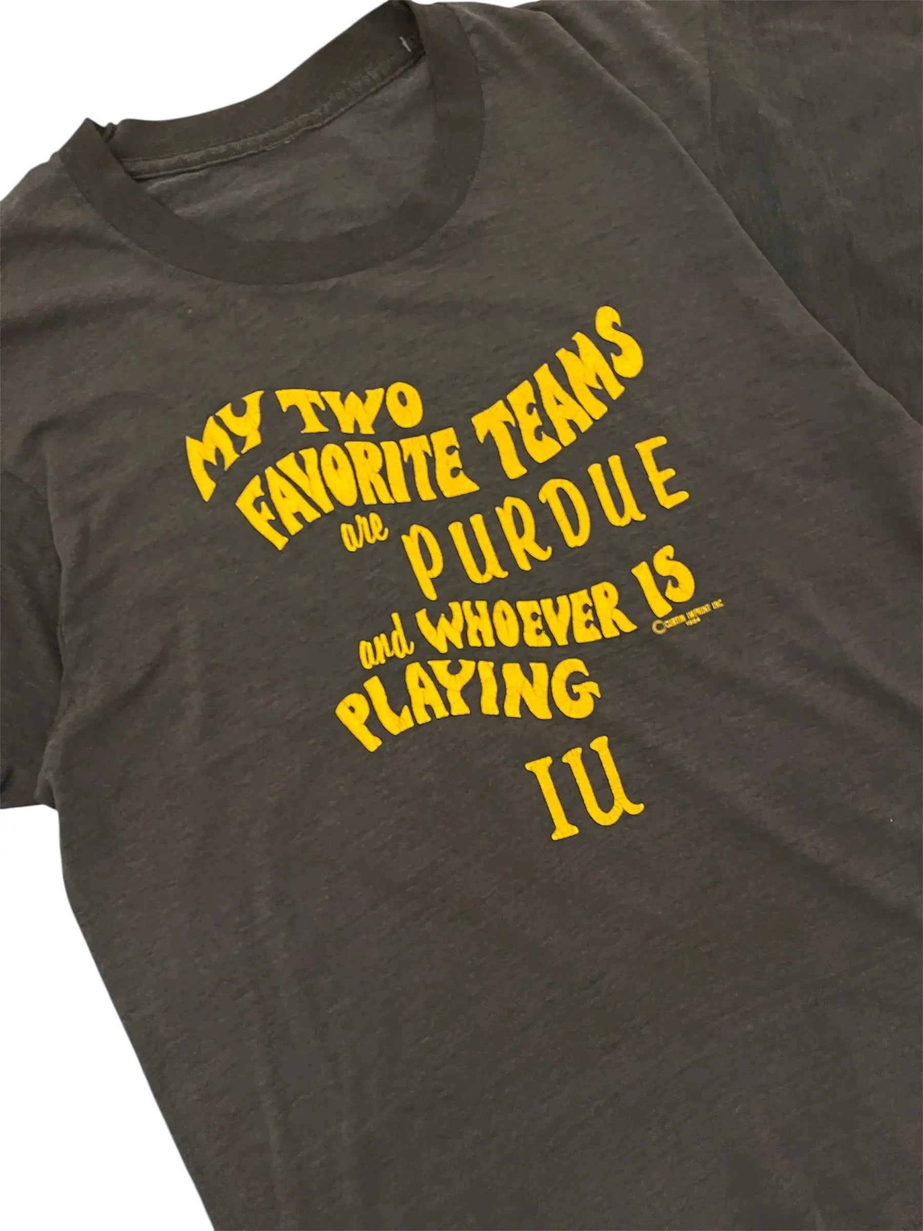 Vintage 80s IU Rivalry Tshirt - Hammered Threads