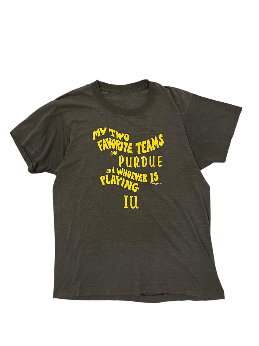 Vintage 80s IU Rivalry Tshirt - Hammered Threads