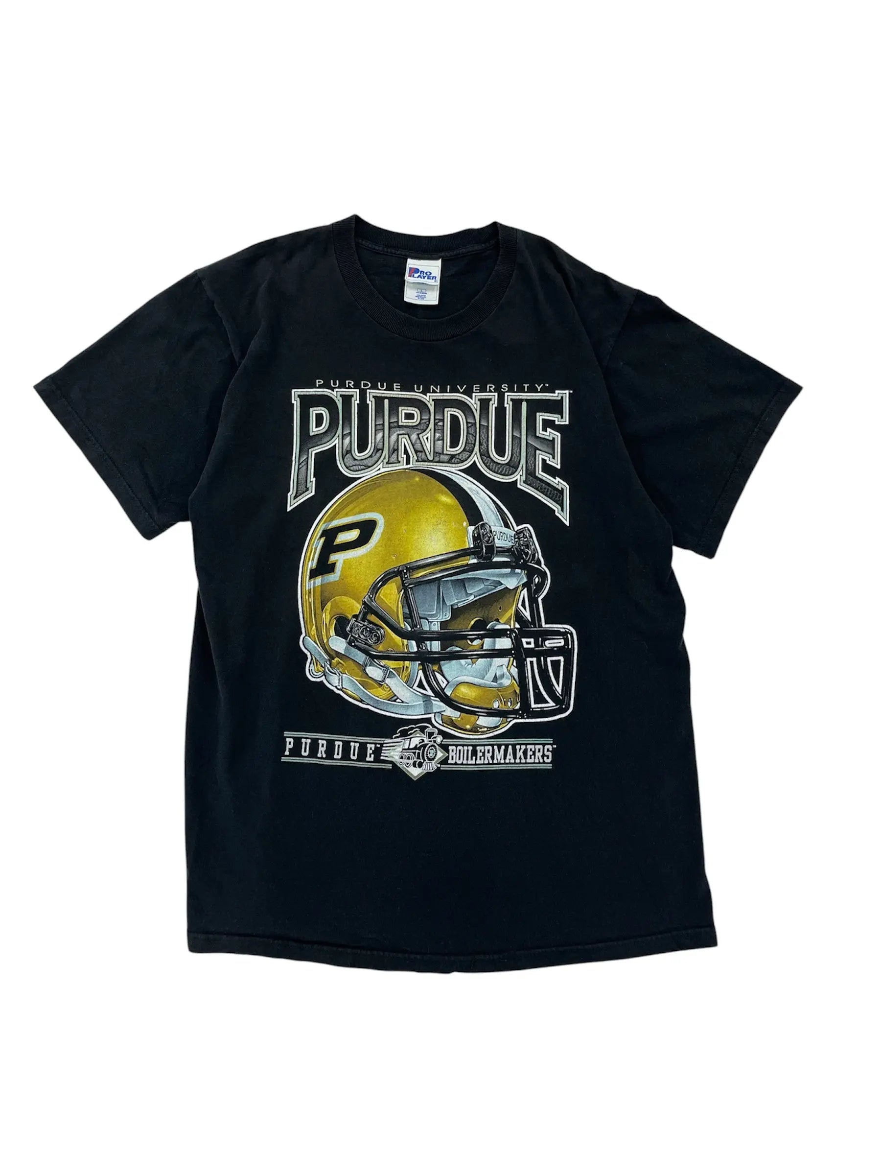 Vintage 90s Purdue Football T-shirt - L Hammered Threads