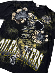 Vintage 90s Purdue Football Tshirt - L Hammered Threads