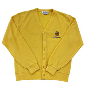 Vintage 70s Purdue Embroidered Football Cardigan - L Hammered Threads